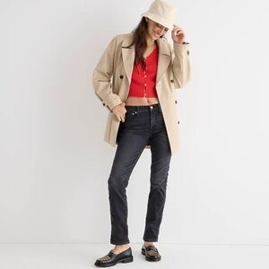 J.Crew ~ 9" Vintage Slim Straight Jeans In Charcoal Size 27